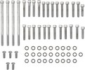 Drag Specialties Chrome Socket-Head Side Cover Bolt Kit Smooth Bolt Kt