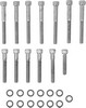 Drag Specialties Chrome Socket-Head Cam Cover Bolt Kit Knurled Bolt Kt