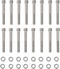 Drag Specialties Chrome Socket-Head Primary Cover Bolt Kit Smooth Bolt