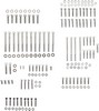 Drag Specialties Bolt Kit M8 Engine Knurled Allen Head Chrome Bolt Kit