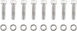 Drag Specialties Bolt Kit M8 Lifter Block Knurled Allen Head Chrome Bo
