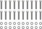 Drag Specialties Bolt Kit M8 Rocker Box Smooth Socket Head Chrome Bolt