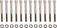 Drag Specialties Bolt Kit M8 Crankcase Knurled Allen Head Black Bolt K