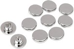 Drag Specialties Chrome Button-Style Socket-Head Allen Bolt Cover 1/4"