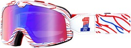 1 Goggle Dth Spry Rd/Bl Mir Barstow Death Spray Customs Racing Goggle