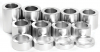 Axle spacer kit 1" (13 pieces) Silver