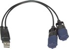 Tecmate Usb Y Splitter With Weatherproof Connection System Usb Y-Split