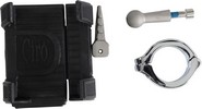 Ciro Smartphone/Gps Holder With Bar Mount 1,25" Chrome Mount 1.25 W/O