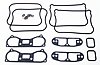 Packningssats ventilkpor XL 883cc/1100cc/1200cc Evo 86-90