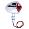 Bullet marker light. Chrome. Red lens. DF. ext. stud mount - Chrome h