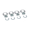 Mcs, Stage 8 Exhaust Nut Mount Kit Chrome Exhaust To Head: 84-23 B.T.,