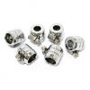 Smooth hose clamps, 1/4. Chrome Grooved For 1/4 inside diameter oil h