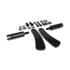 MCS adjustable dyna highway peg mount kit, black 91-17 Dyna (with Mid