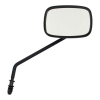 Late Oem Style Mirror, Long Stem, Right Side. Black 65-Up H-D