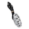 Kustom Tech, Deluxe Handlebar Switch. Dual Button Satin Chrome Finishe