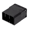 NAMZ, AMP Multilock connector. Black, receptacle, 8-pins receptacle h