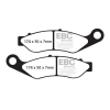 Ebc Double-H Sintered Brake Pads Front: 14-18 Trikes The Ebc Double-H