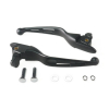 MCS Lever Kit, Wide Blade, Black Cable Operated - 18-20 Softail