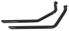 V-Factor 40" black primer drag pipes 70-84 Shovelhead