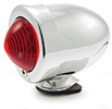 Bulletlight, rött glas LED 12V  bakljus (EJ Bromsljus/E-märkt)