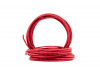 Vintage Cloth Covered 16g Electrical Wire - Red W/ Black Tracer