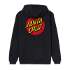 Santa Cruz Dot Chest Hoodie Black