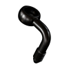 Goodridge, Slimline banjo fitting 7/16", 90 degrees. Black Black stain