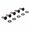 Screws4Bikes, bolt kit, derby cover. Gloss black 19-24 Softail