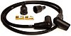 Spark plug wires black silicone, H-D, electric ignition 80-up