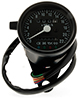Midi hastighetsmtare 2:1, tripmtare, 4 indikerings LED, 60mm, svart