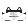 Ebc V-Pad Semi Sintered Brake Pads Front: Honda: 83-84 Cb 750 F, 83 Gl