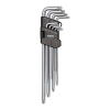 Torx nyckelsats T10-T50, 9 nycklar. Långa