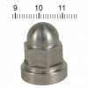 Street hogs cyl head base nut, 48-84 Big Twin, Polished, 7/16-14
