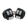 Switch Housing Kit Black With Chrome Switches With 60 Inch Wiring