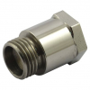 Streethogs, 1/8 NPT oil gauge adapter. Stainless 38-69 Big Twin (NU) S