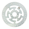 Brake rotor rear, drilled. Zinc plated steel Rear: 08-25 FLT/Touring