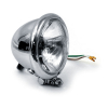 Bates Style 4-1/2" 35/35W Headlamp. Chrome