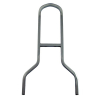 Sissybar upright 16", chrome Chrome. Bar width at bottom 7-1/2" (19cm)