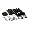 Complete 04-up XL multiple-parts pushrod cover kit. Black 04-22 XL