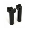 Forged Aluminum Risers Straight, 4-1/2" Rise. Black