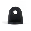 Straight cone headlamp mount block. Black Universal