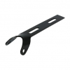 Universal solo seat hinge, round mount. Black Universal Gloss black. W