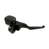 Handlebar Master Cylinder, 1/2" 14-22 Xl Sportster  Black. For Single