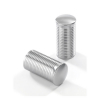 Kustom Tech, Fl Handlebar Grip Ends. Ribbed Satin Aluminum Optional Gr