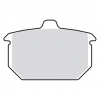 EBC, brake pads. V-Pad semi sintered copper Rear: 82-E87 XL Sportster,