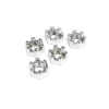 Chrome castle nut, 1/2 inch-20 41-02 Big Twin, XL Sportster Front axle
