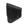 Ledrie, Full Leather Swingarm Bag Left, 6.5 Liter. Black 18-23 Softail