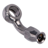 Goodridge, 3/8" (10mm) banjo fitting 45 degree bend. SS Stainless. Use