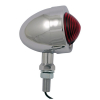 Bullet marker light. Chrome. Red lens. SF. ext. stud mount  The classi