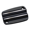 Covingtons Handlebar Master Cylinder Cover, Black 08-13 Touring  Front